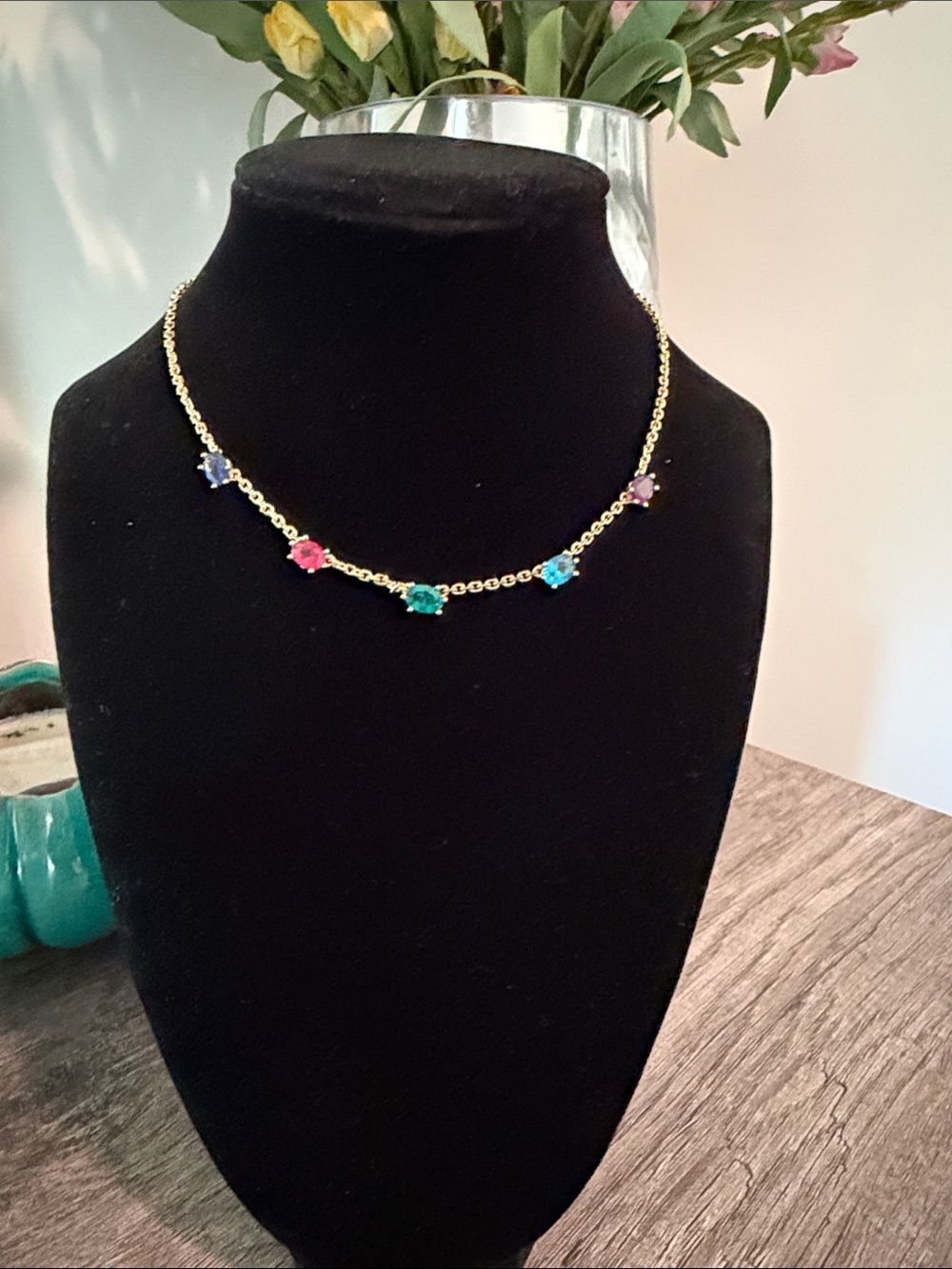 Kendra Scott multi colored stone necklace